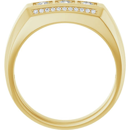 3/8 CTW Natural Diamond Ring, 8.7 mm