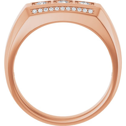 3/8 CTW Natural Diamond Ring, 8.7 mm