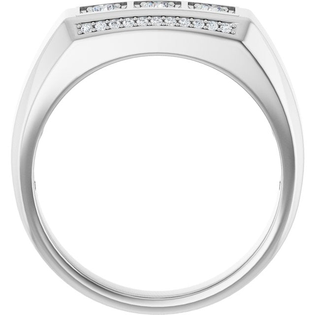 3/8 CTW Natural Diamond Ring, 8.7 mm