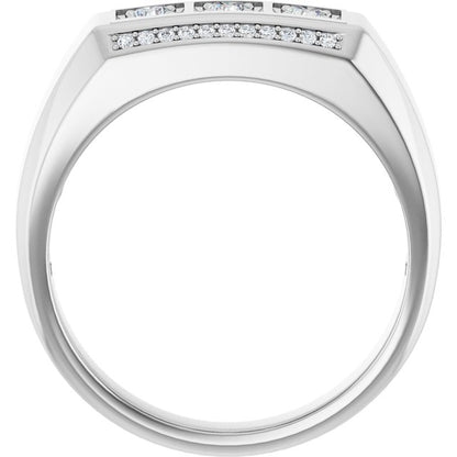 3/8 CTW Natural Diamond Ring, 8.7 mm