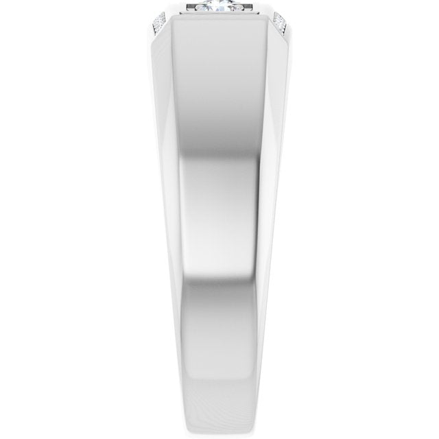 3/8 CTW Natural Diamond Ring, 8.7 mm