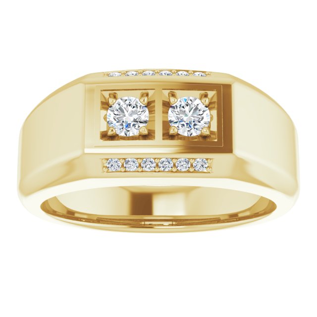 3/8 CTW Natural Diamond Ring, 8.1 mm