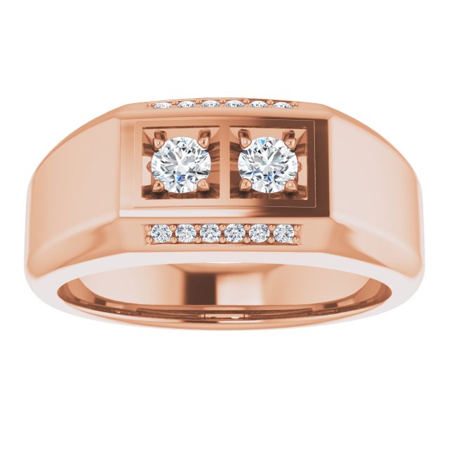 3/8 CTW Natural Diamond Ring, 8.1 mm