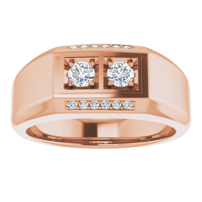 3/8 CTW Natural Diamond Ring, 8.1 mm