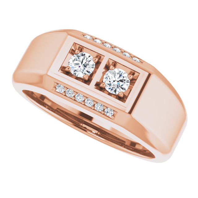 3/8 CTW Natural Diamond Ring, 8.1 mm