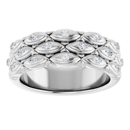 1/4 CTW Natural Diamond Anniversary Band, 7.01 mm