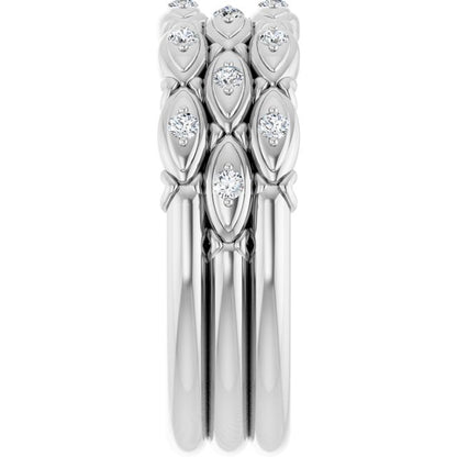 1/4 CTW Natural Diamond Anniversary Band, 7.01 mm