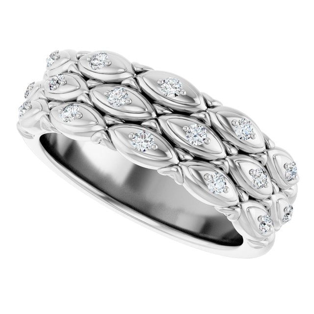 1/4 CTW Natural Diamond Anniversary Band, 7.01 mm
