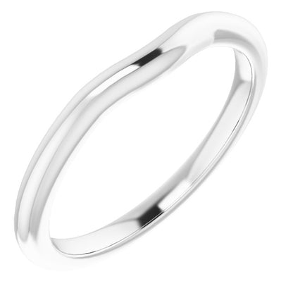 14K Rose Gold Band for 10x8 mm Emerald Ring