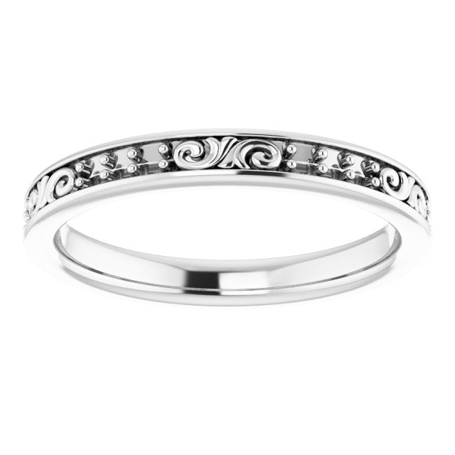 14K White Gold 1/8 CTW Diamond Eternity Band