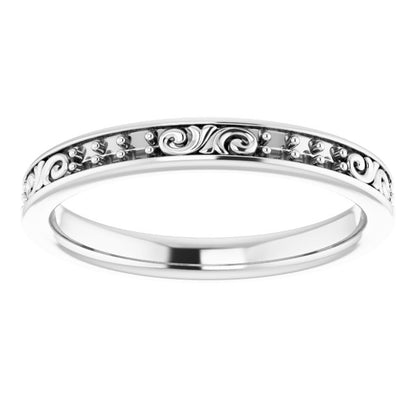 14K White Gold 1/8 CTW Diamond Eternity Band