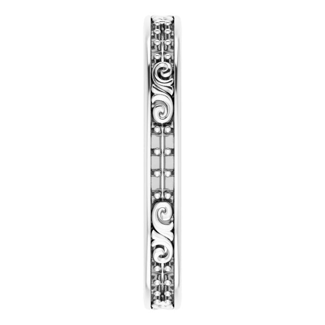14K White Gold 1/8 CTW Diamond Eternity Band