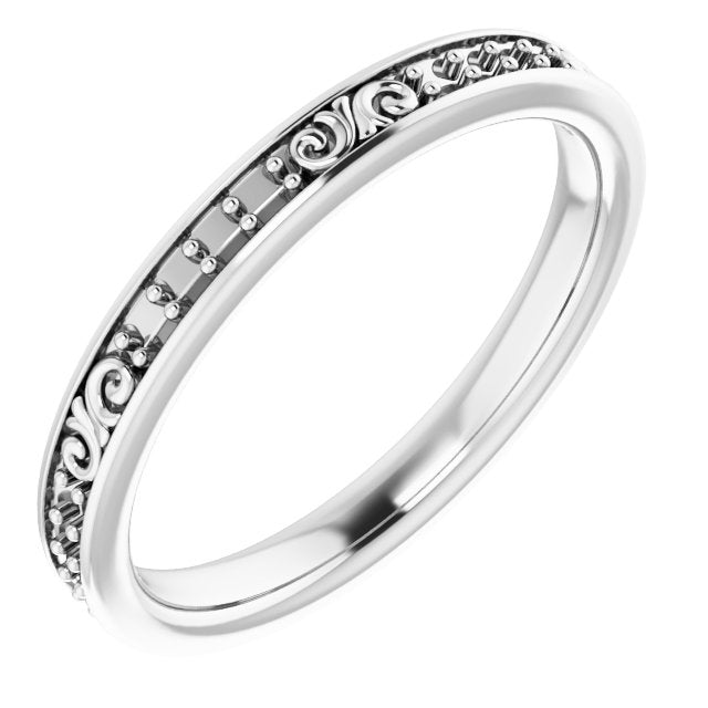 14K White Gold 1/5 CTW Diamond Eternity Band