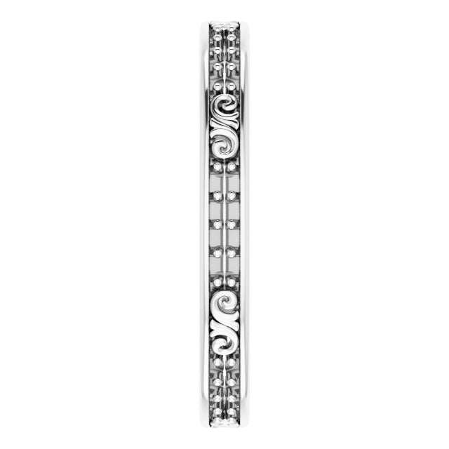 14K White Gold 1/5 CTW Diamond Eternity Band