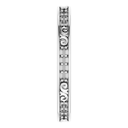 14K White Gold 1/5 CTW Diamond Eternity Band