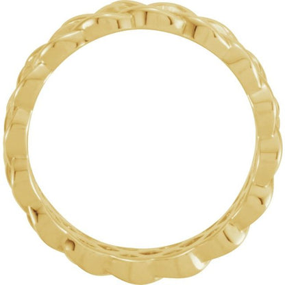 Celtic-Inspired Band, 8 mm, Style 2