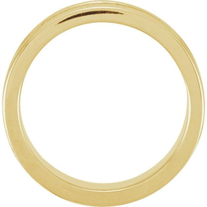 18K Yellow Gold Fleur-de-lis Band