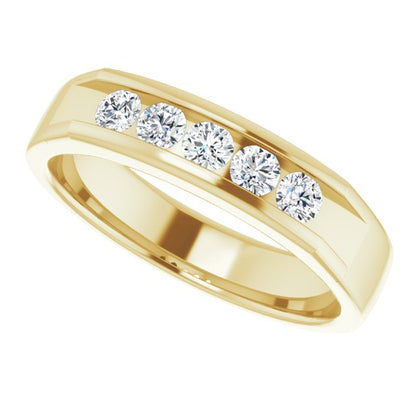 1/2 CTW Lab-Grown Diamond Band, 5 mm
