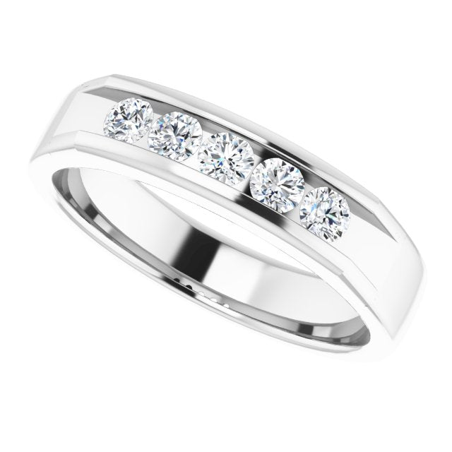 1/2 CTW Lab-Grown Diamond Band, 5 mm