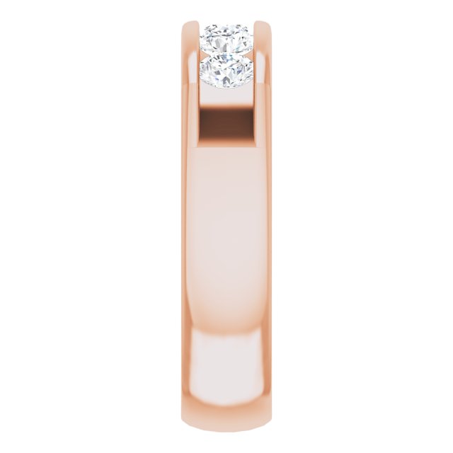 14K Rose Gold 1 1/5 CTW Natural Diamond Band