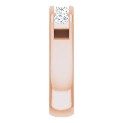 14K Rose Gold 1 1/5 CTW Natural Diamond Band