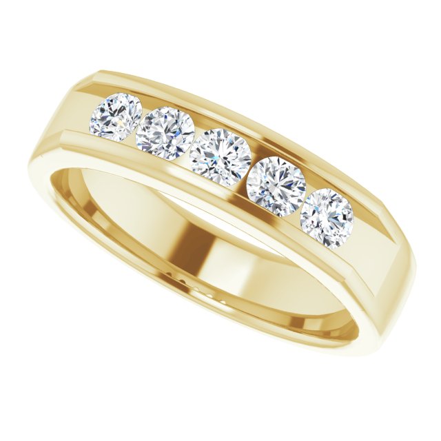3/4 CTW Natural Diamond Band, 5.4 mm