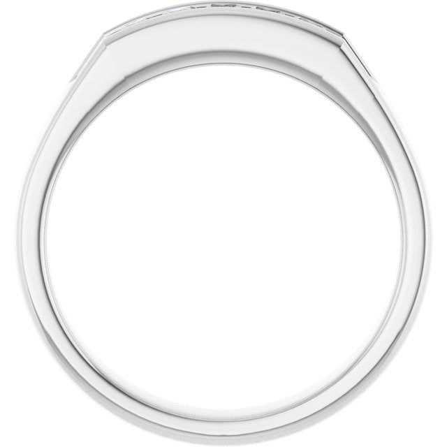 Platinum 1/4 CTW Natural Diamond Band
