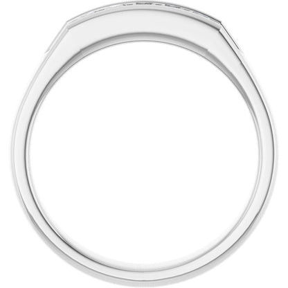 Platinum 1/4 CTW Natural Diamond Band
