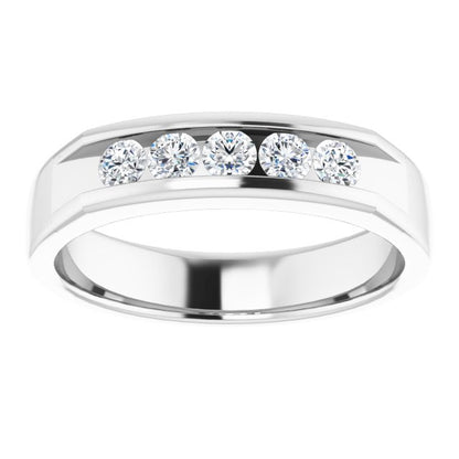 1/2 CTW Natural Diamond Band, 5 mm