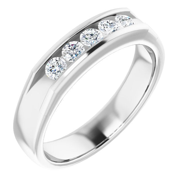 1/2 CTW Natural Diamond Band, 5 mm