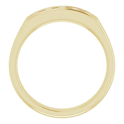 14K Yellow Gold 1/2 CTW Natural Diamond Band, 5 mm