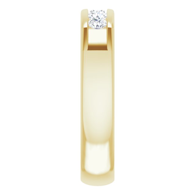 14K Yellow Gold 1/2 CTW Natural Diamond Band, 5 mm