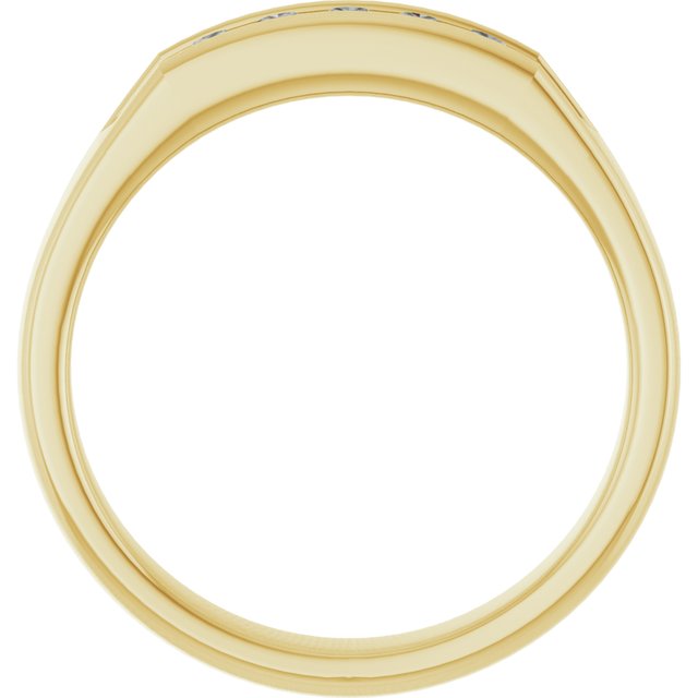 14K Yellow Gold 1/3 CTW Natural Diamond Band