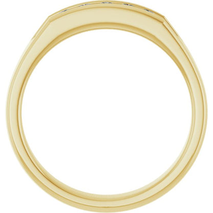 14K Yellow Gold 1/3 CTW Natural Diamond Band