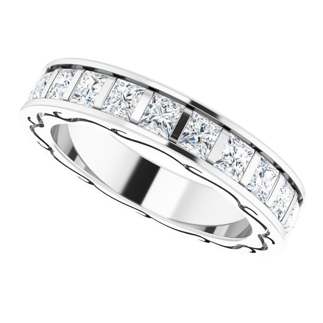 2 1/6 CTW Natural Diamond Eternity Band, 3.83 x 20.84 mm