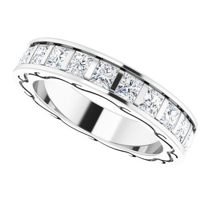 2 1/6 CTW Natural Diamond Eternity Band, 3.83 x 20.84 mm