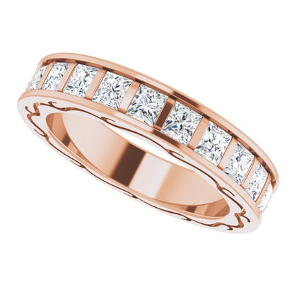 2 1/6 CTW Natural Diamond Eternity Band, 3.83 x 20.84 mm