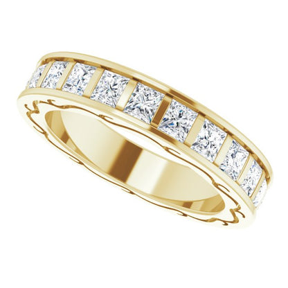 2 1/6 CTW Natural Diamond Eternity Band, 3.83 x 20.84 mm