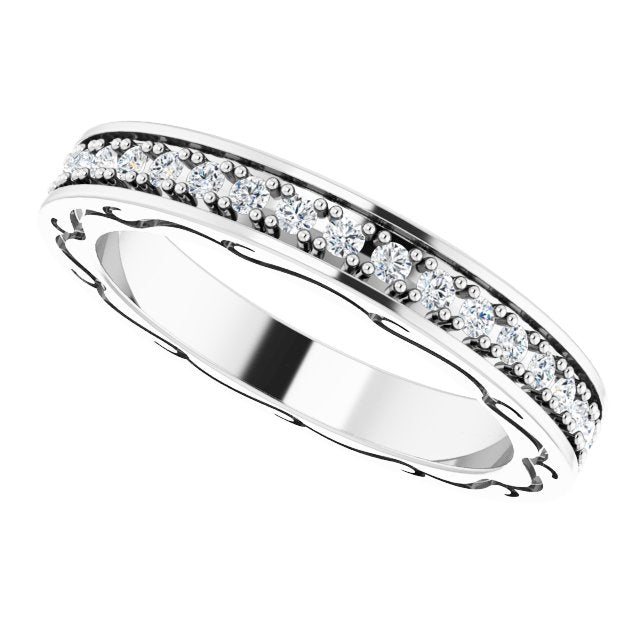 3/8 CTW Natural Diamond Eternity Band, 2.96 x 20.29 mm
