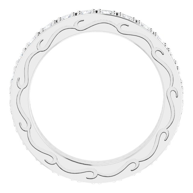 3/4 CTW Natural Diamond Eternity Band, 3.68 x 20.5 mm