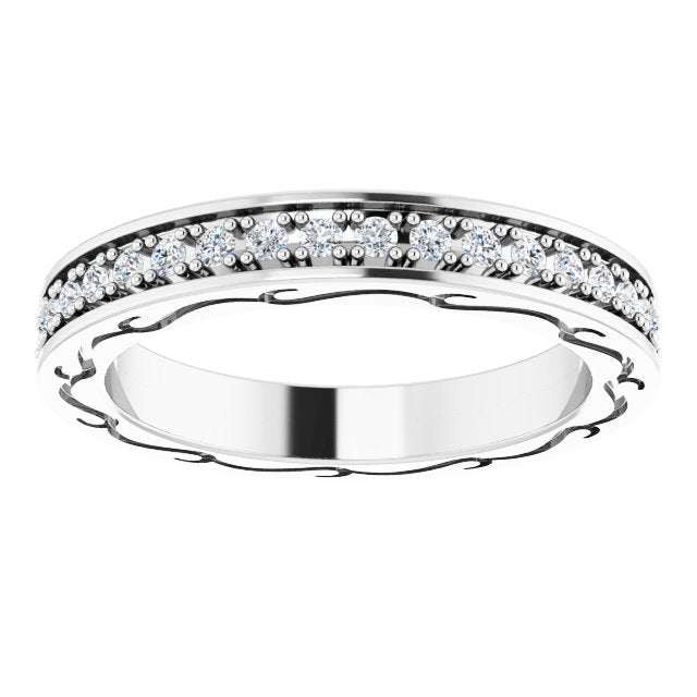 3/8 CTW Natural Diamond Eternity Band, 2.96 x 20.29 mm