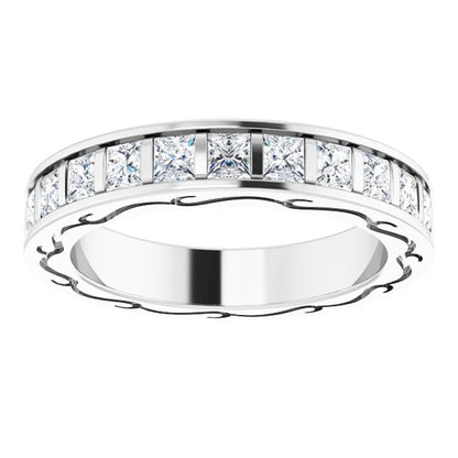 1 3/4 CTW Natural Diamond Eternity Band, 3.55 x 20.5 mm