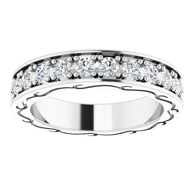 1 CTW Natural Diamond Eternity Band, 2.7 x 21.9 mm