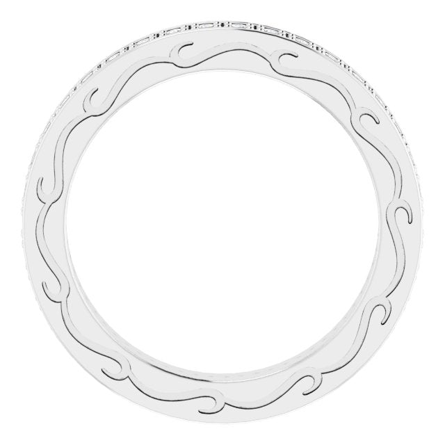 3/8 CTW Natural Diamond Eternity Band, 2.96 x 20.29 mm