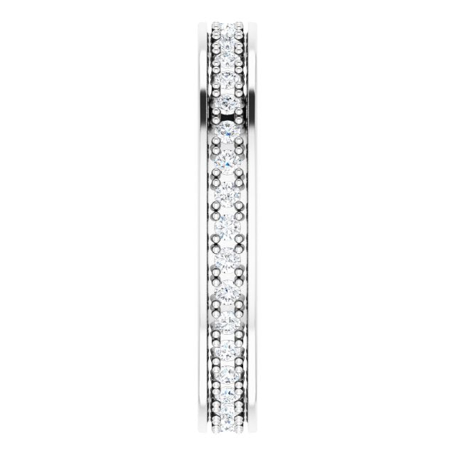 3/8 CTW Natural Diamond Eternity Band, 2.96 x 20.29 mm
