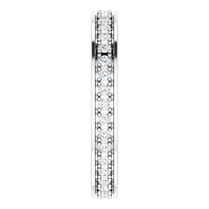 3/8 CTW Natural Diamond Eternity Band, 2.96 x 20.29 mm