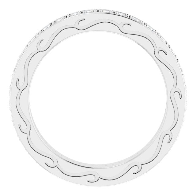1/2 CTW Natural Diamond Eternity Band, 3.16 x 20.36 mm