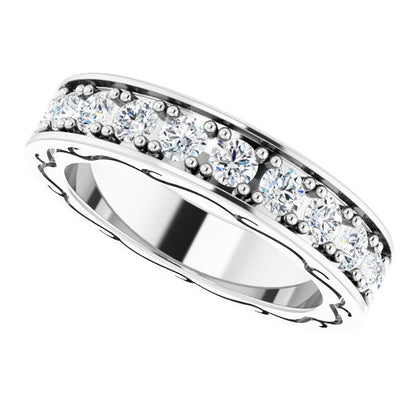 1 1/3 CTW Natural Diamond Eternity Band, 4.19 x 20.84 mm