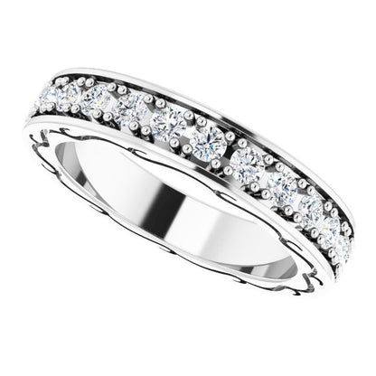 3/4 CTW Natural Diamond Eternity Band, 3.68 x 20.5 mm
