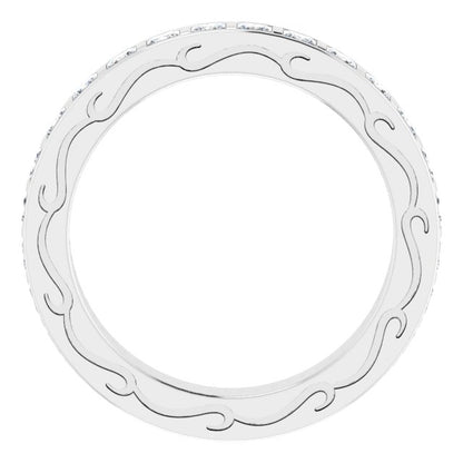 9/10 CTW Natural Diamond Eternity Band, 2.7 x 20.27 mm